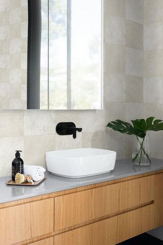 CP91900 faux wood embossed vinyl textured wallpaper bathroom from the A Lot More Textures collection by Seabrook Designs