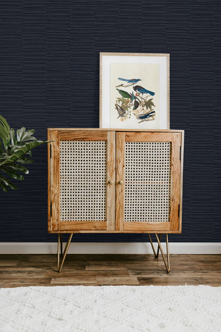 CP92002 faux grass stripe textured vinyl wallpaper entryway from the A Lot More Textures collection by Seabrook Designs
