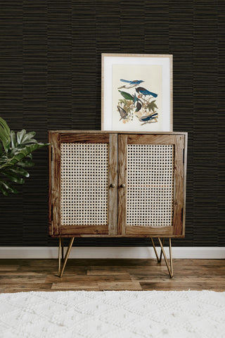 CP92006 faux grass stripe textured vinyl wallpaper entryway from the A Lot More Textures collection by Seabrook Designs