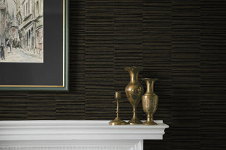CP92006 faux grass stripe textured vinyl wallpaper mantle from the A Lot More Textures collection by Seabrook Designs