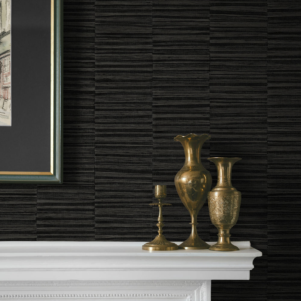 
                  
                    CP92010 faux grass stripe textured vinyl wallpaper fireplace mantle from the A Lot More Textures collection by Seabrook Designs
                  
                
