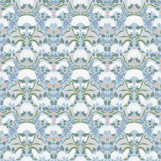 Grey Catherine Floral Peel and Stick Wallpaper from Say Decor