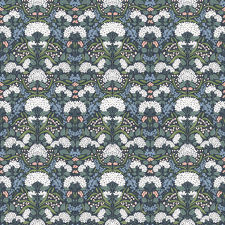 Blue Catherine Floral Peel and Stick Wallpaper from Say Decor