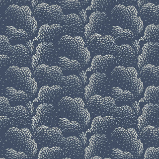 Mitchell Black Revel Clouds Abstract Wallpaper in shade Blues at Say Decor