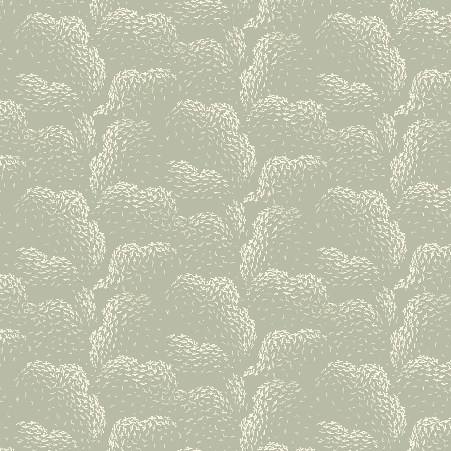 Mitchell Black Revel Clouds Abstract Wallpaper in shade Pale Green at Say Decor
