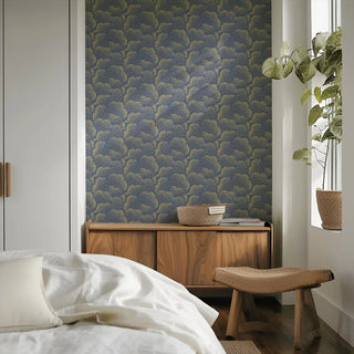 Mitchell Black Revel Clouds Abstract Wallpaper bedroom in shade Beige at Say Decor