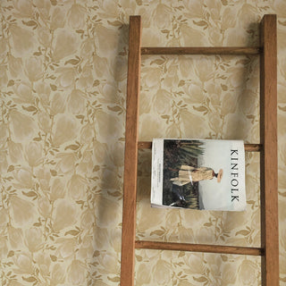 Cornelia gold Floral Peel and Stick Wallpaper decor from Say Decor