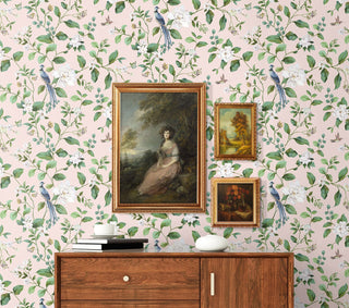 DB20801 chinoiserie peel and stick wallpaper decor from Daisy Bennett Designs