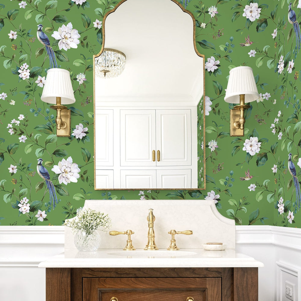 
                  
                    DB20804 chinoiserie peel and stick wallpaper bathroom from Daisy Bennett Designs
                  
                