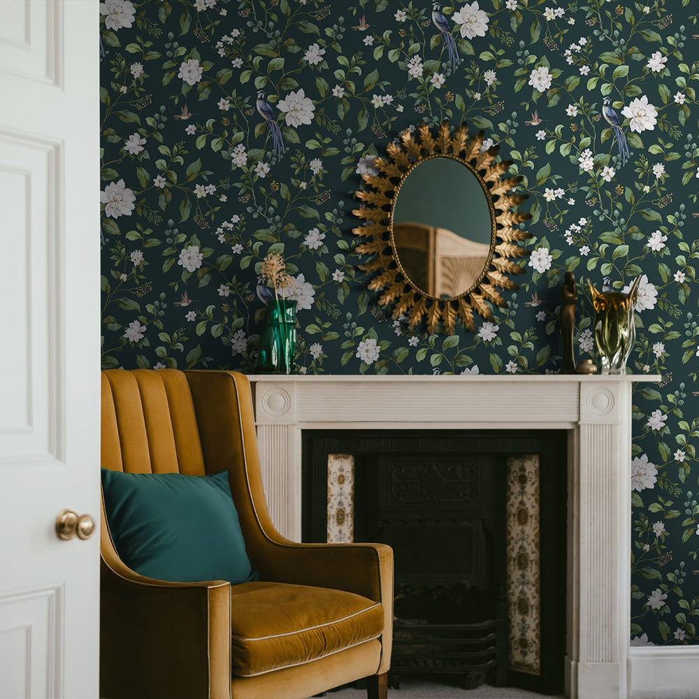 
                  
                    DB20814 chinoiserie peel and stick wallpaper living room from Daisy Bennett Designs
                  
                