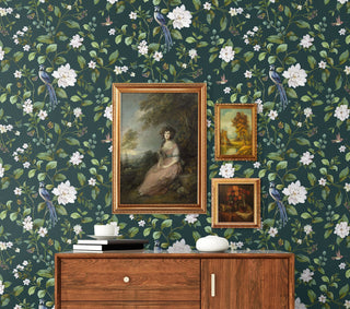 DB20814 chinoiserie peel and stick wallpaper decor from Daisy Bennett Designs