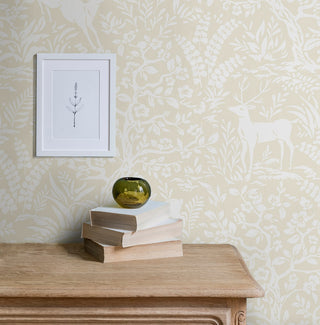Neutral Scandi Forest Premium Matte Non-Woven Peel and Stick Wallpaper Decor from Say Decor