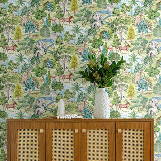 Mystical Garden Premium Matte Non-Woven Peel and Stick Wallpaper decor at Say Decor