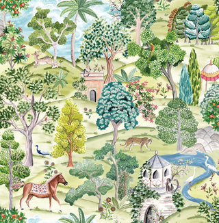 Mystical Garden Premium Matte Non-Woven Peel and Stick Wallpaper at Say Decor