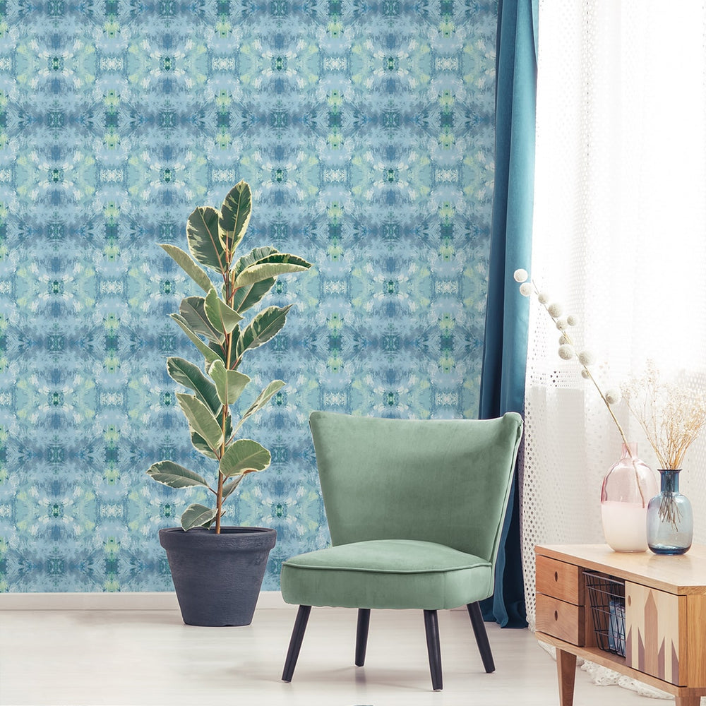 
                  
                    DBW1000 Kaleidoscope wallpaper living room from Daisy Bennett Designs
                  
                