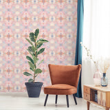 DBW1003 Kaleidoscope wallpaper living room from Daisy Bennett Designs