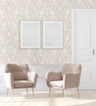 DBW8006 Moirella geometric wallpaper entryway from Daisy Bennett Designs