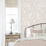 DBW8006 Moirella geometric wallpaper bedroom from Daisy Bennett Designs