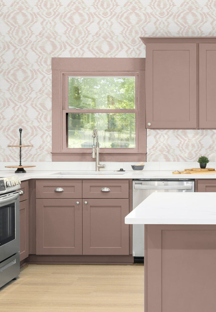DBW8006 Moirella geometric wallpaper kitchen from Daisy Bennett Designs