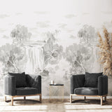 DG21900M linen mural living room from Say Decor
