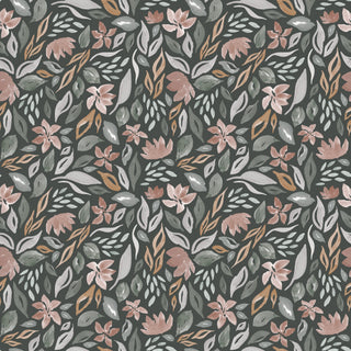 Green Daley Botanical Peel and Stick Wallpaper from Say Decor