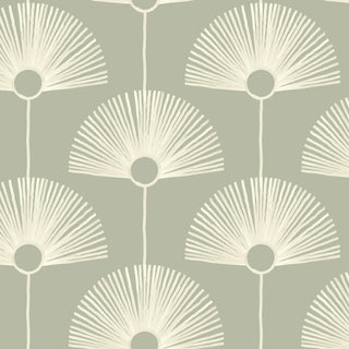 Mitchell Black Deco Fan Wallpaper Pale Green at Say Decor