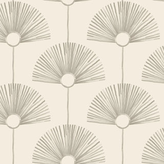 Mitchell Black Deco Fan Wallpaper Parchment at Say Decor