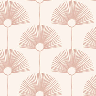 Mitchell Black Deco Fan Wallpaper Pink Rose at Say Decor