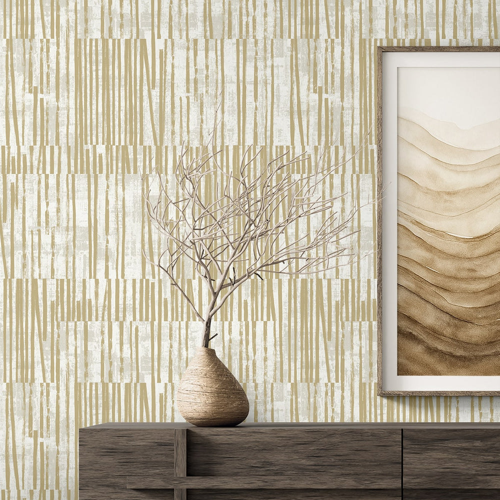 
                  
                    EL20007 striped wallpaper credenza nonwoven from the Neutral Elements collection by Seabrook Designs
                  
                