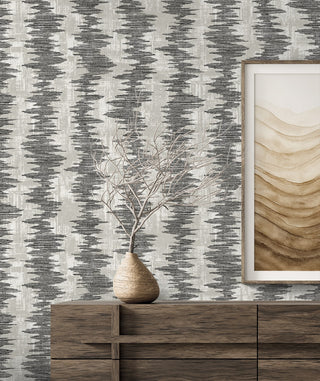 EL20200 striped wallpaper decor abstract nonwoven from the Neutral Elements collection by Seabrook Designs
