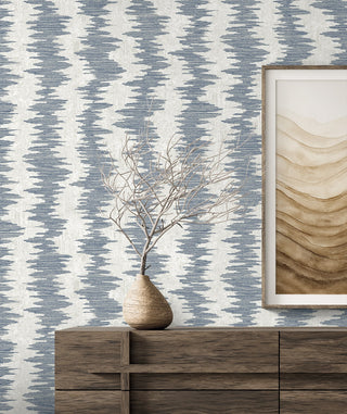 EL20202 striped wallpaper credenza abstract nonwoven from the Neutral Elements collection by Seabrook Designs