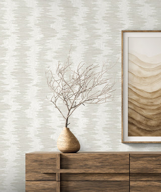 EL20207 striped wallpaper accent abstract nonwoven from the Neutral Elements collection by Seabrook Designs