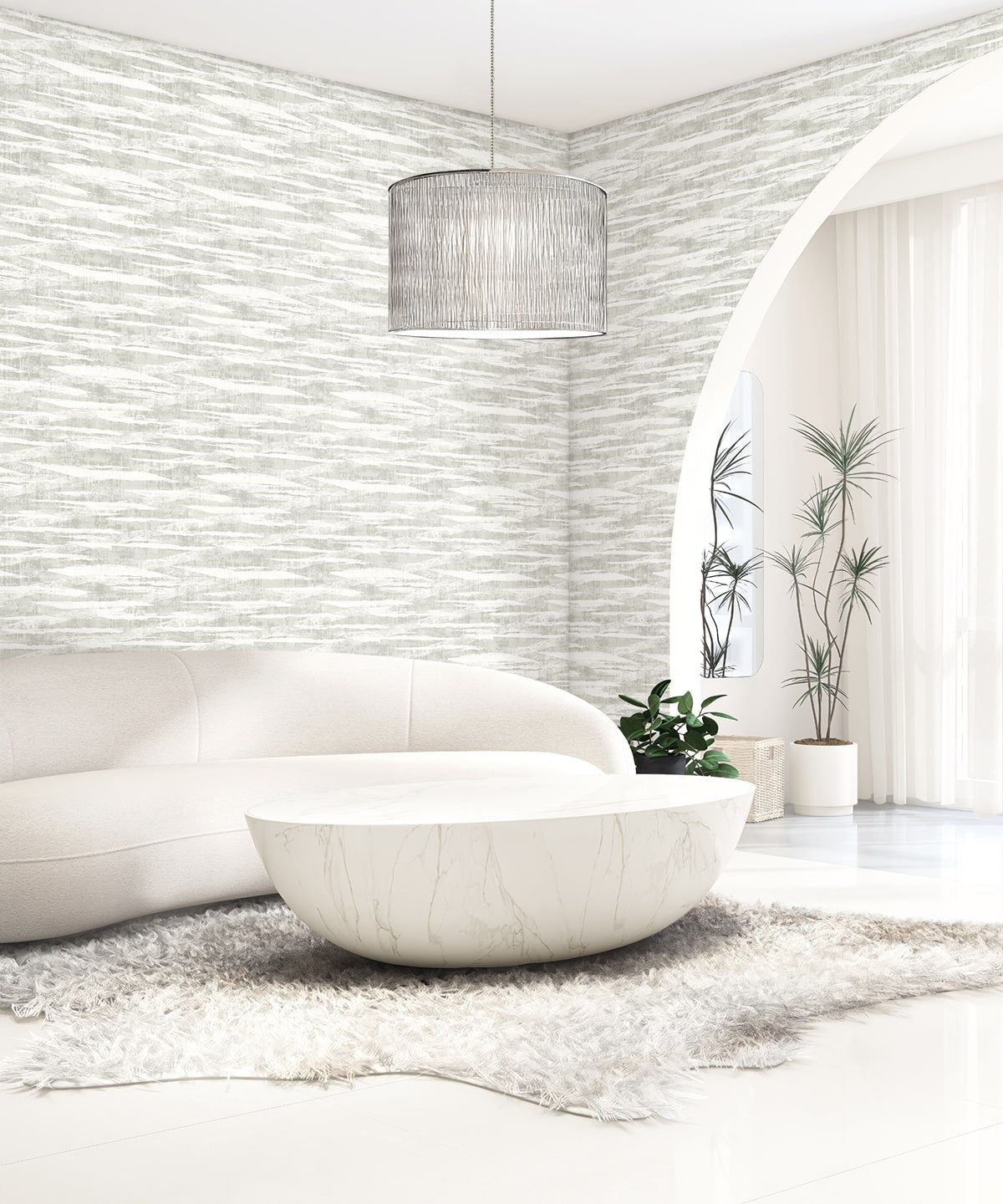 EL20300 abstract nonwoven wallpaper living room from the Neutral Elements collection by Seabrook Designs
