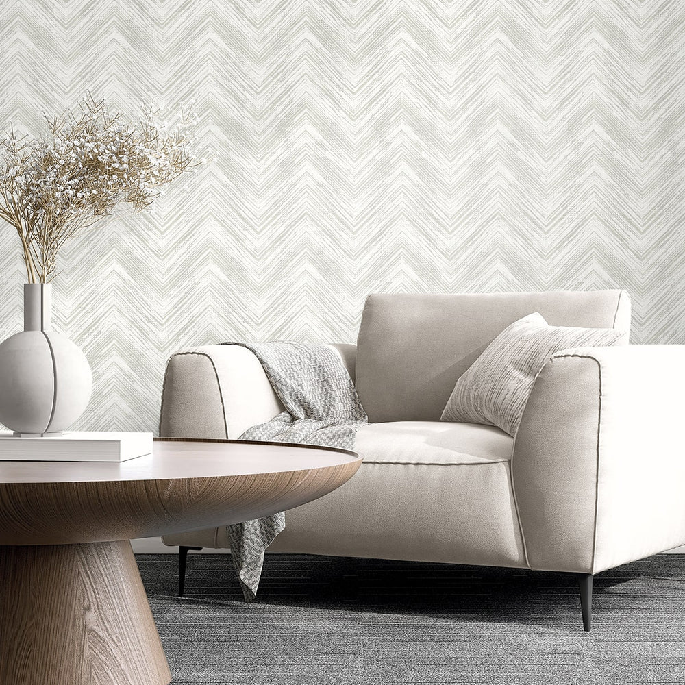
                  
                    EL20410 chevron nonwoven wallpaper accent chair from the Neutral Elements collection by Seabrook Designs
                  
                