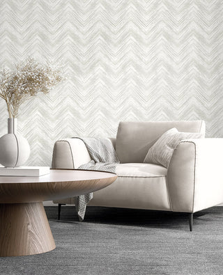EL20410 chevron nonwoven wallpaper accent chair from the Neutral Elements collection by Seabrook Designs