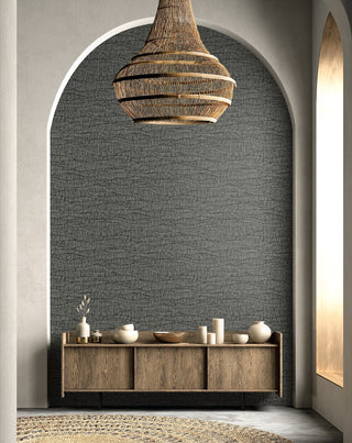 EL20800 Neutral Elements Tatiana Waves Abstract Unpasted Wallpaper Entryway from Say Decor
