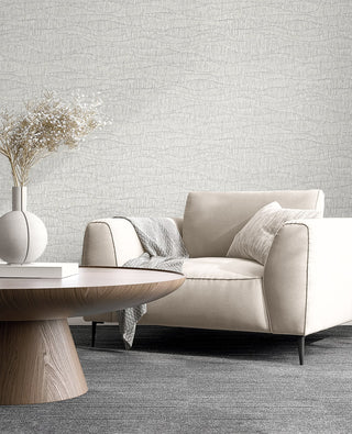 EL20808 Neutral Elements Tatiana Waves Abstract Unpasted Wallpaper Chair from Say Decor