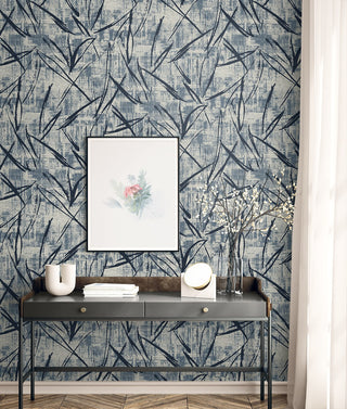 EL20902 Neutral Elements Luneth Abstract Unpasted Wallpaper Entry Table from Say Decor