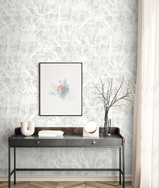 EL20907 Neutral Elements Luneth Abstract Unpasted Wallpaper Foyer from Say Decor