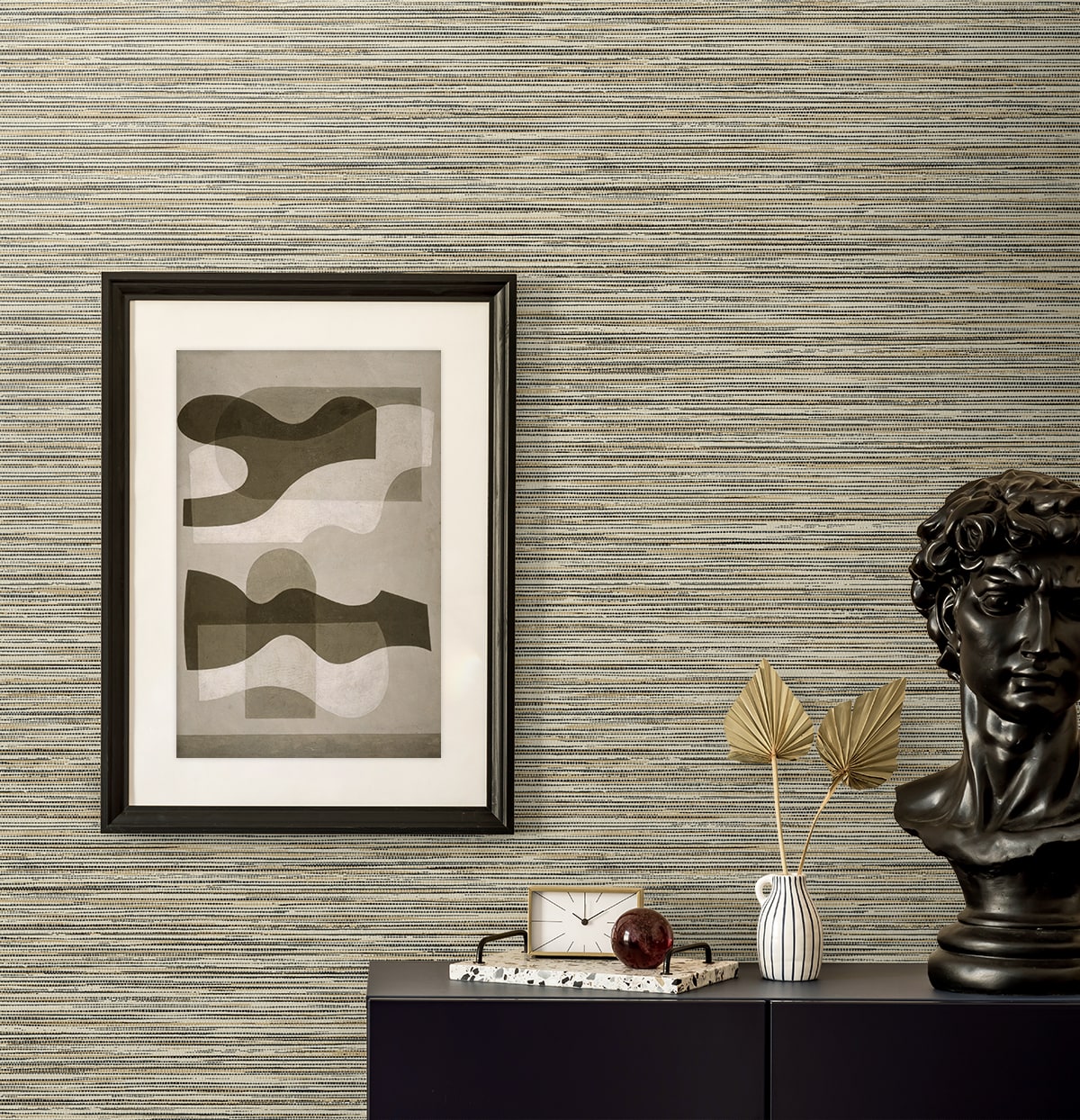 EN40000 Natural Grass Textures Savanna Faux Grasscloth Unpasted Wallpaper Decor at Say Decor