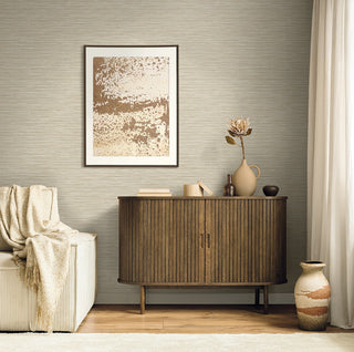 EN40005 Natural Grass Textures Savanna Faux Grasscloth Unpasted Wallpaper Living Room at Say Decor