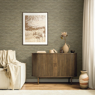 EN40006 Natural Grass Textures Savanna Faux Grasscloth Unpasted Wallpaper Living Room at Say Decor