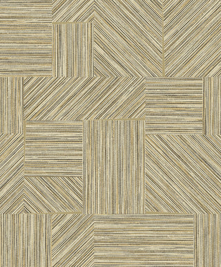 EN40115 Natural Grass Textures Husk Geometric Unpasted Wallpaper at Say Decor