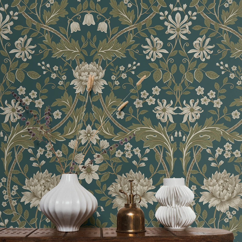 
                  
                    EP10004 vintage floral prepasted wallpaper decor from Seabrook Designs
                  
                