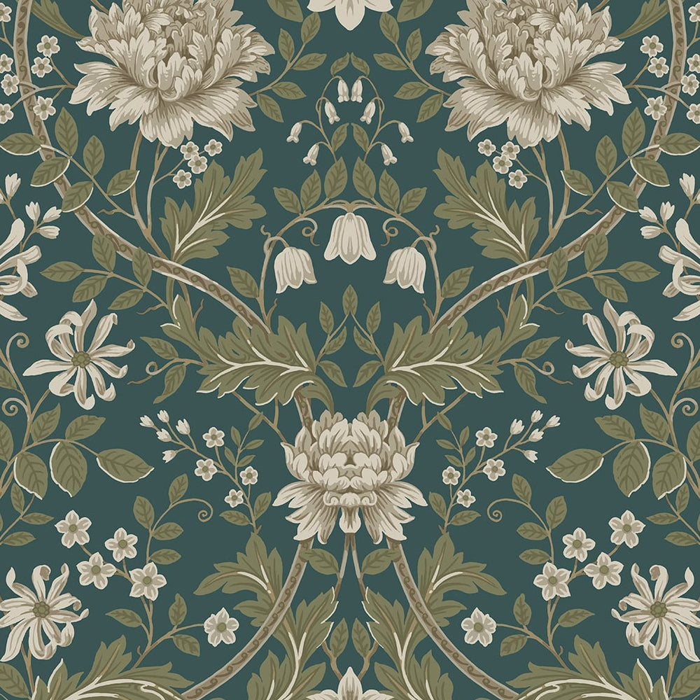 
                  
                    EP10004 vintage floral prepasted wallpaper from Seabrook Designs
                  
                