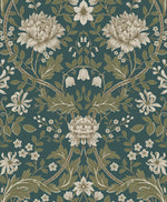 EP10004 vintage floral prepasted wallpaper from Seabrook Designs