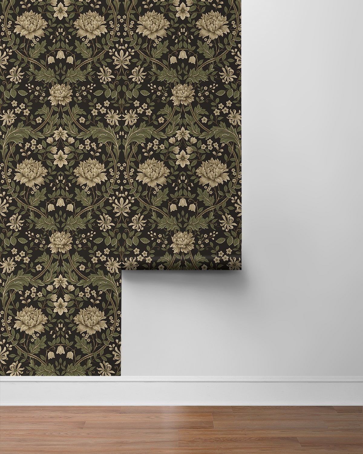 Honeysuckle Floral Vintage Prepasted Wallpaper – Say Decor LLC
