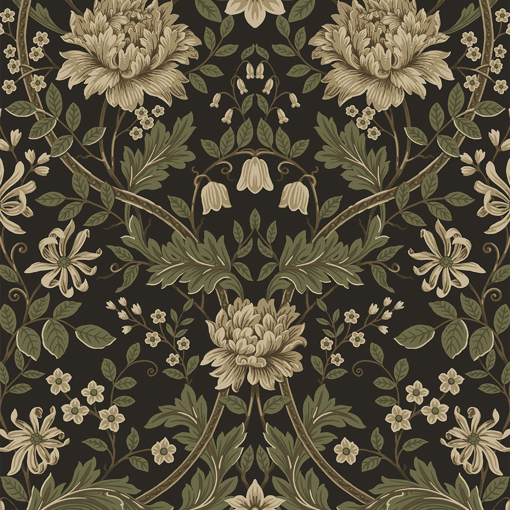 
                  
                    EP10006 Honeysuckle vintage floral prepasted wallpaper from Seabrook Designs
                  
                