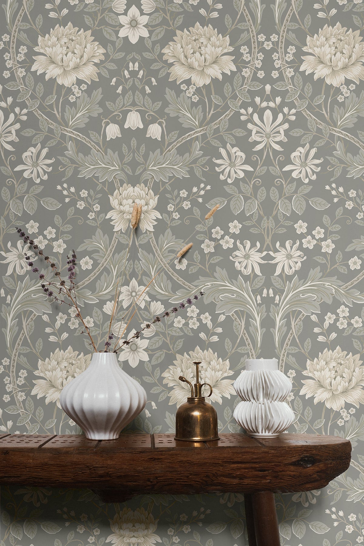 Honeysuckle Floral Vintage Prepasted Wallpaper – Say Decor LLC