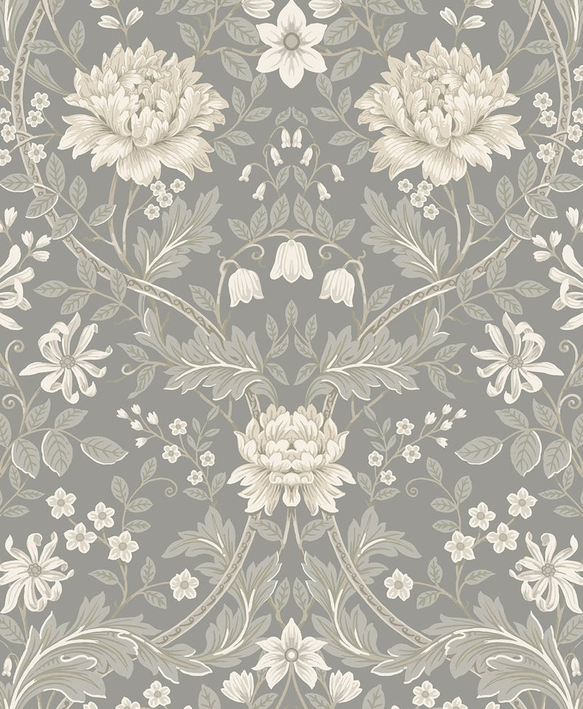 EP10008 vintage floral prepasted wallpaper from Seabrook Designs